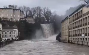 Isola del Liri – Maltempo, la Cascata Grande si fa minacciosa