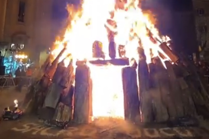 Viterbo – Bagnaia celebra Sant’Antonio Abate: grande partecipazione al rito del Focarone