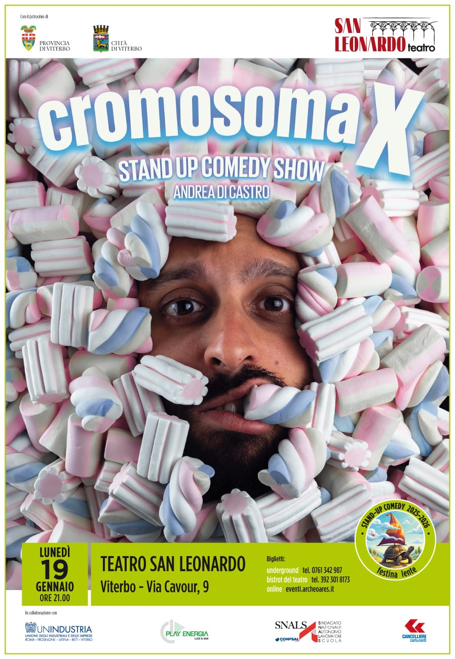Con “Cromosoma X” torna la Stand Up Comedy al San Leonardo di Viterbo