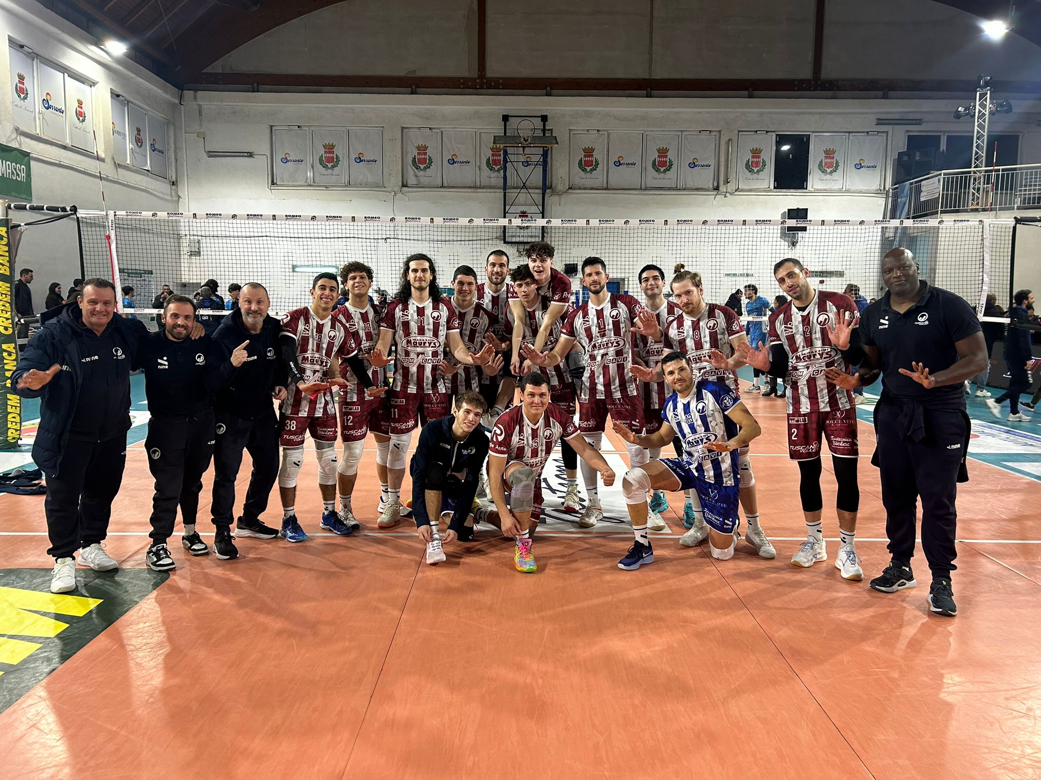 Pallavolo – Una fantastica Maury’s Com Cavi Tuscania torna da Sorrento con in tasca gara 1