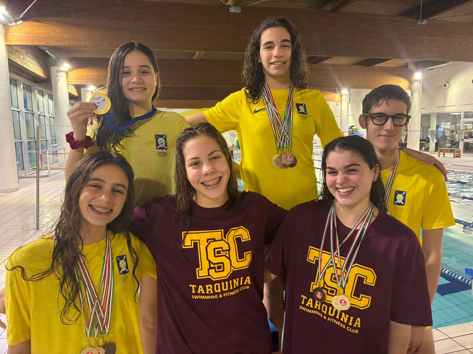 Tarquinia Swimming Club, un weekend da incorniciare: pioggia di medaglie e pass per gli Italiani