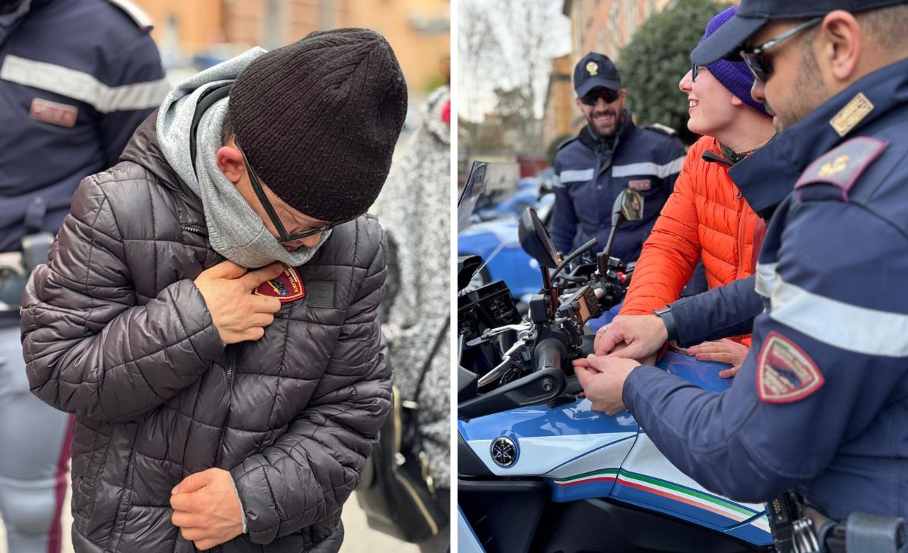 Roma – Diventa realtà il sogno di Daniele e Francesco, ragazzi con disabilità gravi accolti come eroi alla caserma Guido Reni