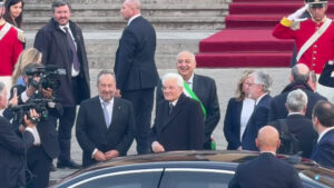 L’arrivo di Mattarella al Teatro Massimo di Palermo per la Giornata Avvocatura