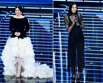 Sanremo, Pausini cigno nero e Irina odalisca: le pagelle ai look della terza serata
