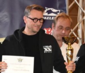 Il pilota viterbese Emiliano Capponi al via del Dune Rally Tunisia