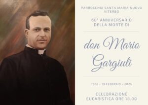 Viterbo ricorda don Mario Gargiuli morto a 43 anni durante la carità