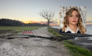 Montefiascone – Frana ed enorme voragine sul lungolago, De Santis: “Informate organi competenti, non i social”