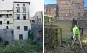 Viterbo Clean Up ripulisce l’area del Palazzo di Vico: volontari al lavoro nel cuore dimenticato della città