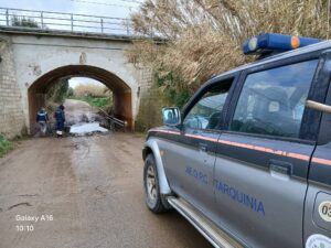 Tarquinia – Instancabile protezione civile: liberato il sottopasso delle Grottelle (FOTO)