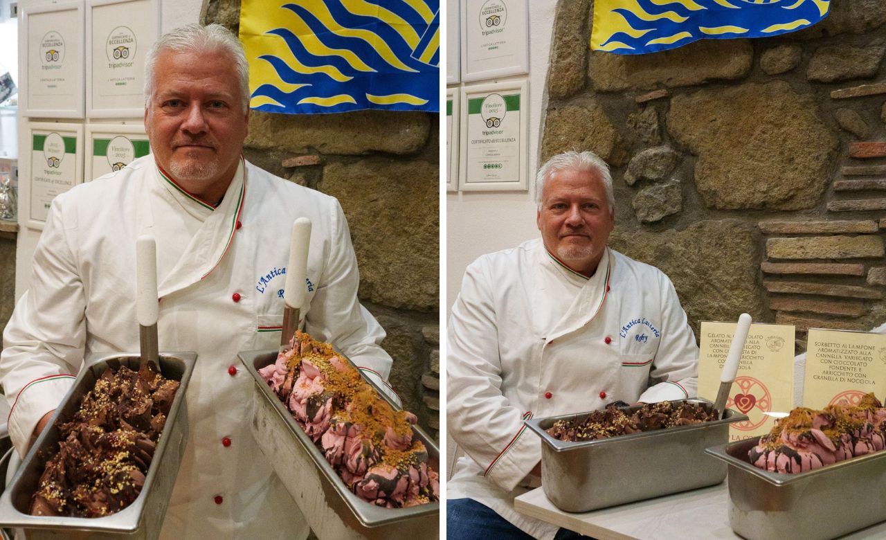 Secondo weekend per “Un bacio a Viterbo”, l’Antica Latteria presenta il suo gelato a tema