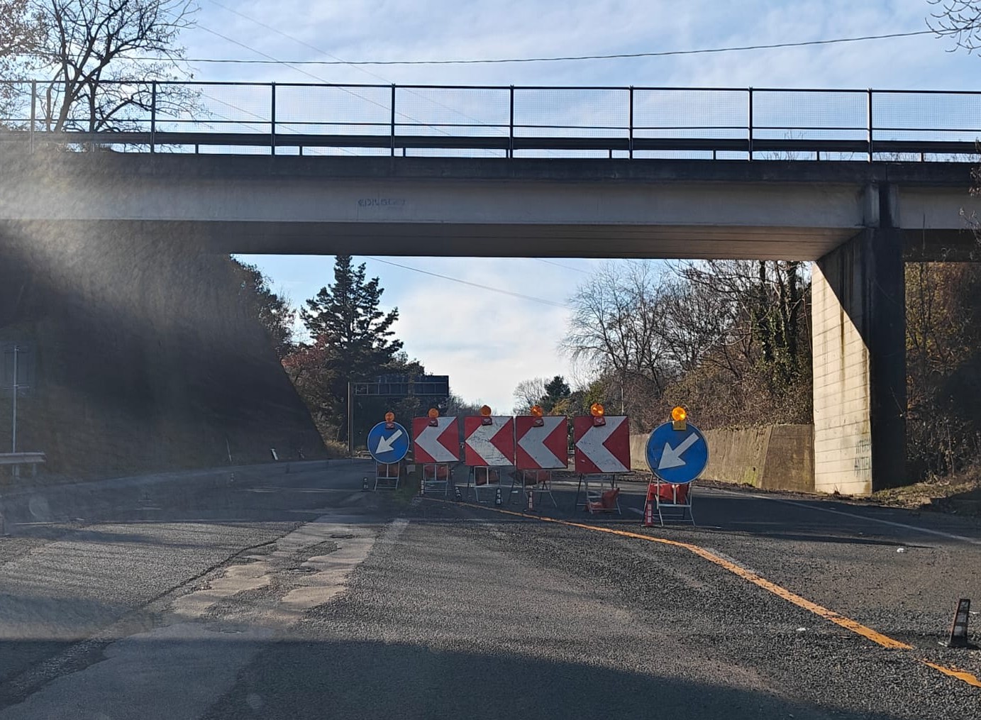 Viterbo – Superstrada: lavori in corso, chiuso lo svincolo per Civitavecchia