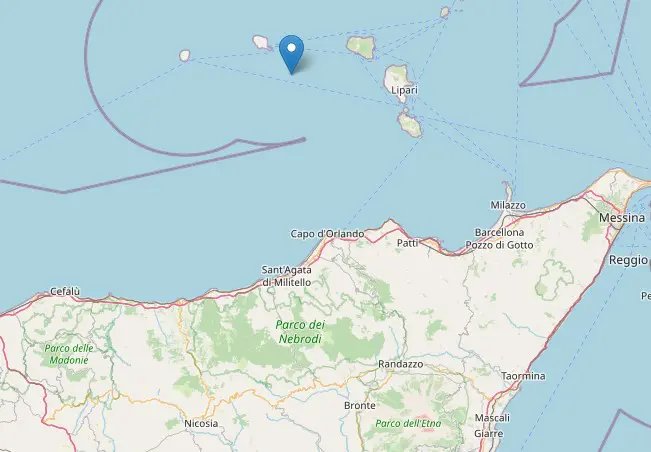 Scosse di terremoto al largo isole Eolie, la più forte di magnitudo 3.7