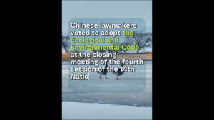 Cina, un nuovo codice ecologico per tutelare l’ambiente