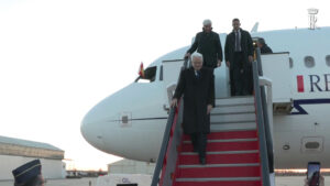 Il Presidente Mattarella arriva all’aeroporto di Salamanca