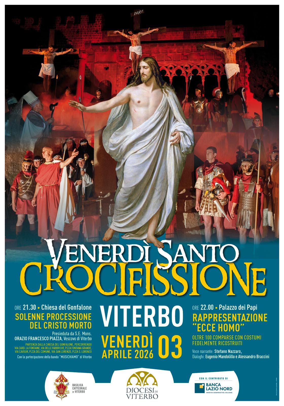 A Viterbo la Processione del Cristo morto sfila per le vie del centro storico