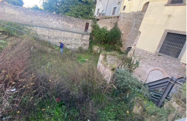 Viterbo – Il paradosso di Palazzo di Vico: i volontari puliscono il degrado e il Comune li diffida. Si ferma Viterbo Clean Up