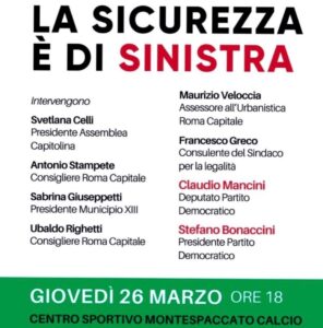 Roma – Fratelli d’Italia: “Il Partito Democratico viola il codice antimafia usando un bene confiscato per un’iniziativa politica”