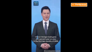 Cina, commercio estero in aumento del 18,3% nei primi due mesi del 2026