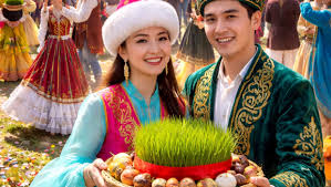 300 giovani kazakhi che vivono a Roma all’ambasciata del Kazakhstan per celebrare il Nawruz, il Capodanno persiano