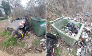 Viterbo – Altro incendio all’isola ecologica Mezzogrosso, cittadini esasperati: “Zero controlli, servono telecamere” (FOTO)