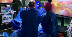 Primo intervento con colonna laparoscopica 4K all’ospedale di Cassino