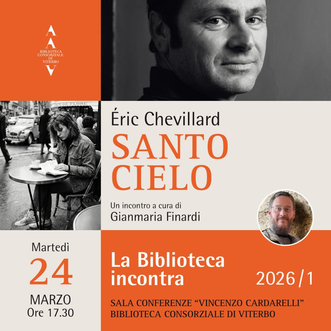 “La Biblioteca incontra”; Gianmaria Finardi presenta il libro di Éric Chevillard
