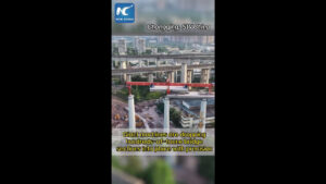 Cina, maxi ponte ferroviario assemblato come i modelli LEGO