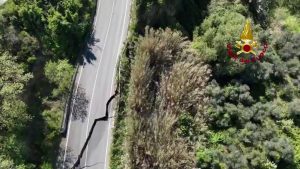 Si è riattivata la frana di Petacciato in Molise, le immagini