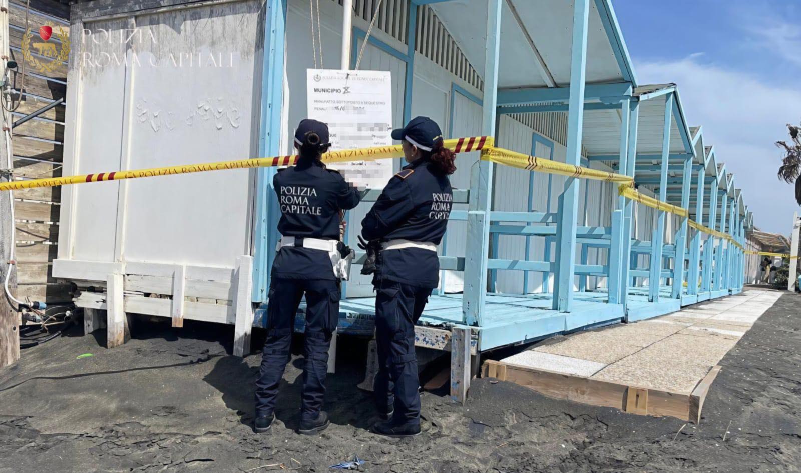 Ostia – Operazione di decoro urbano in stabilimento lungomare