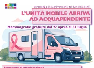 Acquapendente – Mammografie gratuite fino a luglio nell’unità mobile della Asl