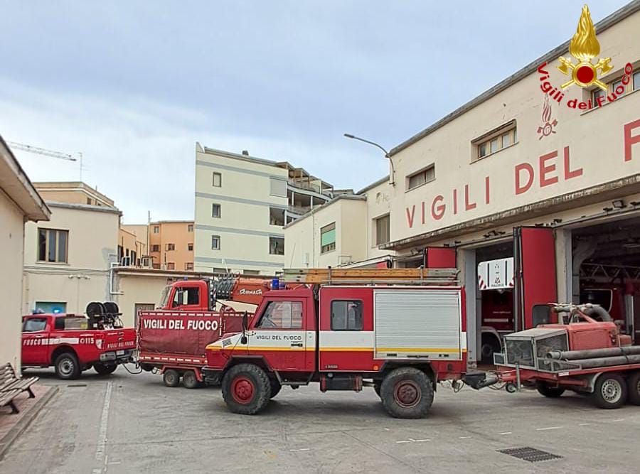 Maltempo – I Vigili del fuoco di Civitavecchia in partenza per l’Abruzzo colpito dall’alluvione