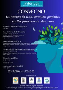 Bracciano, un convegno per trasformare il conflitto in crescita: filosofia, arte ed educazione emotiva al centro dell’incontro del 25 aprile