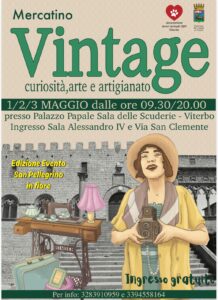 Viterbo – Tre giorni con il Mercatino Vintage a San Pellegrino in Fiore
