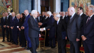 Mattarella alla cerimonia per i 70 anni della Corte Costituzionale