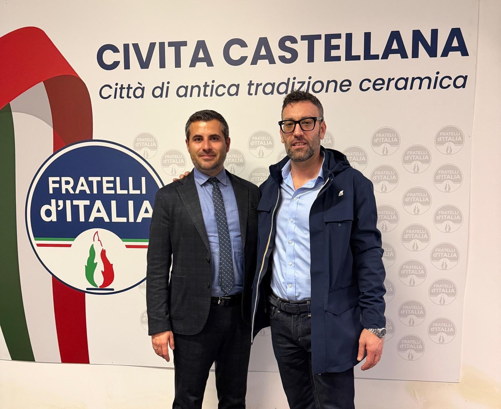 Civita Castellana – Andrea Sebastiani aderisce a Fratelli d’Italia a sostegno della candidatura a sindaco di Luca Giampieri