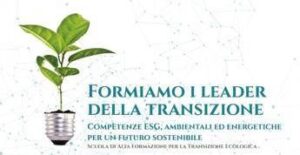 Transizione ecologica, al via la quinta edizione della Scuola Safte