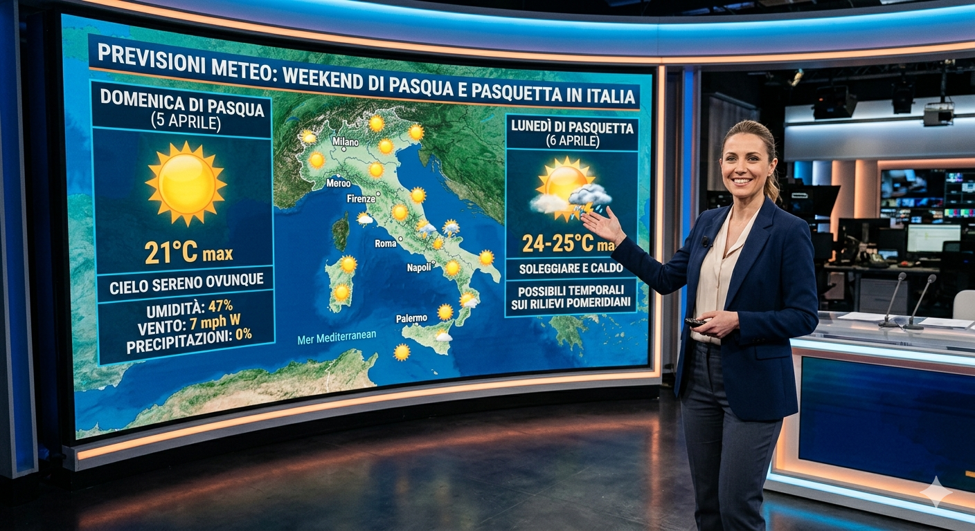 Meteo – Le previsioni per Pasqua e Pasquetta