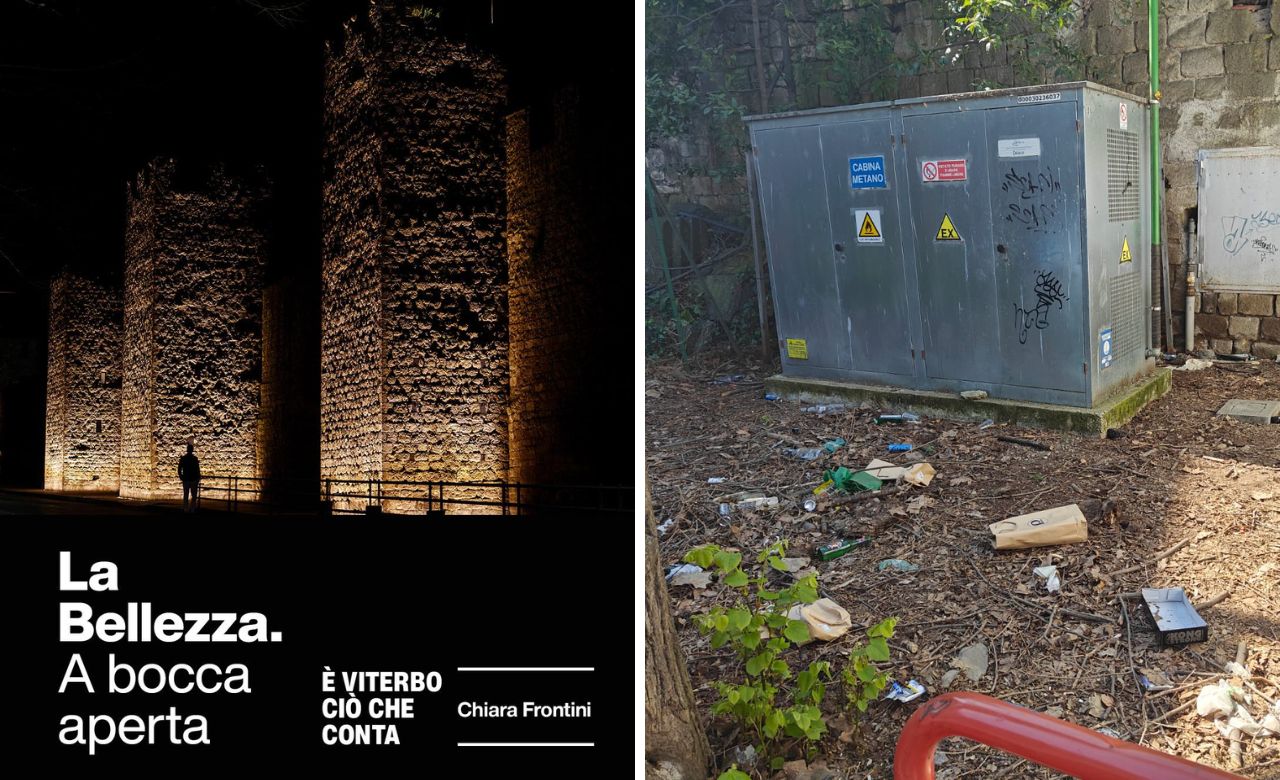 Viterbo – Il degrado accoglie turisti e famiglie sotto alle mura simbolo della rinascita firmata Frontini