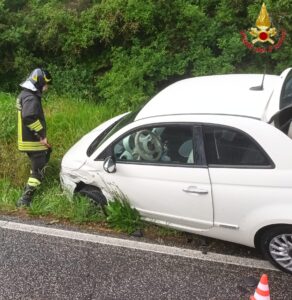 Allumiere – Scontro tra auto sulla Braccianese Claudia