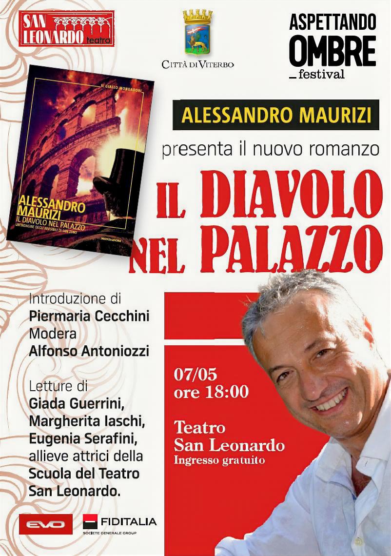 Alessandro Maurizi, introdotto da Pier Maria Cecchini presenta “Il diavolo nel palazzo”