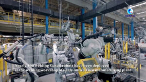 Cina, a Yiwu installati 98 robot saldatori in uno stabilimento automobilistico