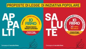 Sanità e appalti, la Cgil chiede una firma per il cambiamento