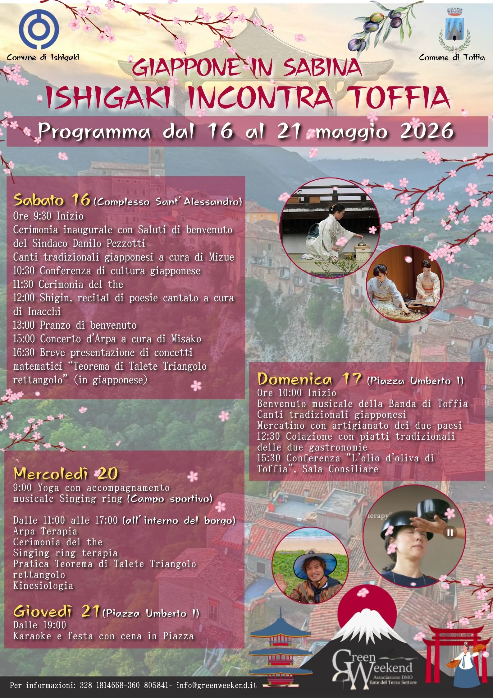 La Sabina incontra il Giappone: a Toffia una delegazione di Ishigaki