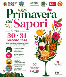 A Sutri due giorni con “Primavera dei Sapori”, degustazioni e laboratori