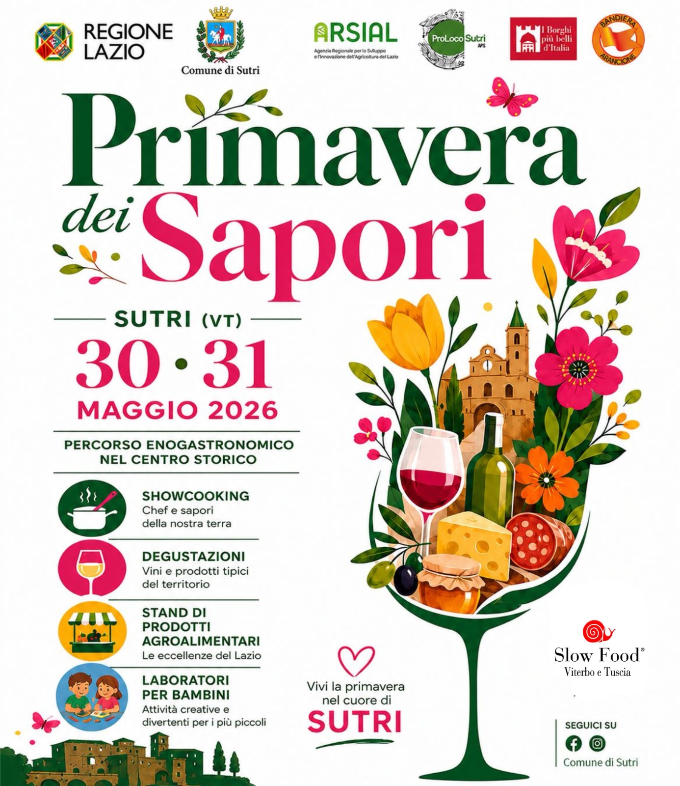 A Sutri due giorni con “Primavera dei Sapori”, degustazioni e laboratori