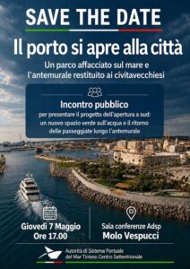 Identità, antemurale e waterfront: l’apertura a sud cambia porto e città, Latrofa invita Civitavecchia