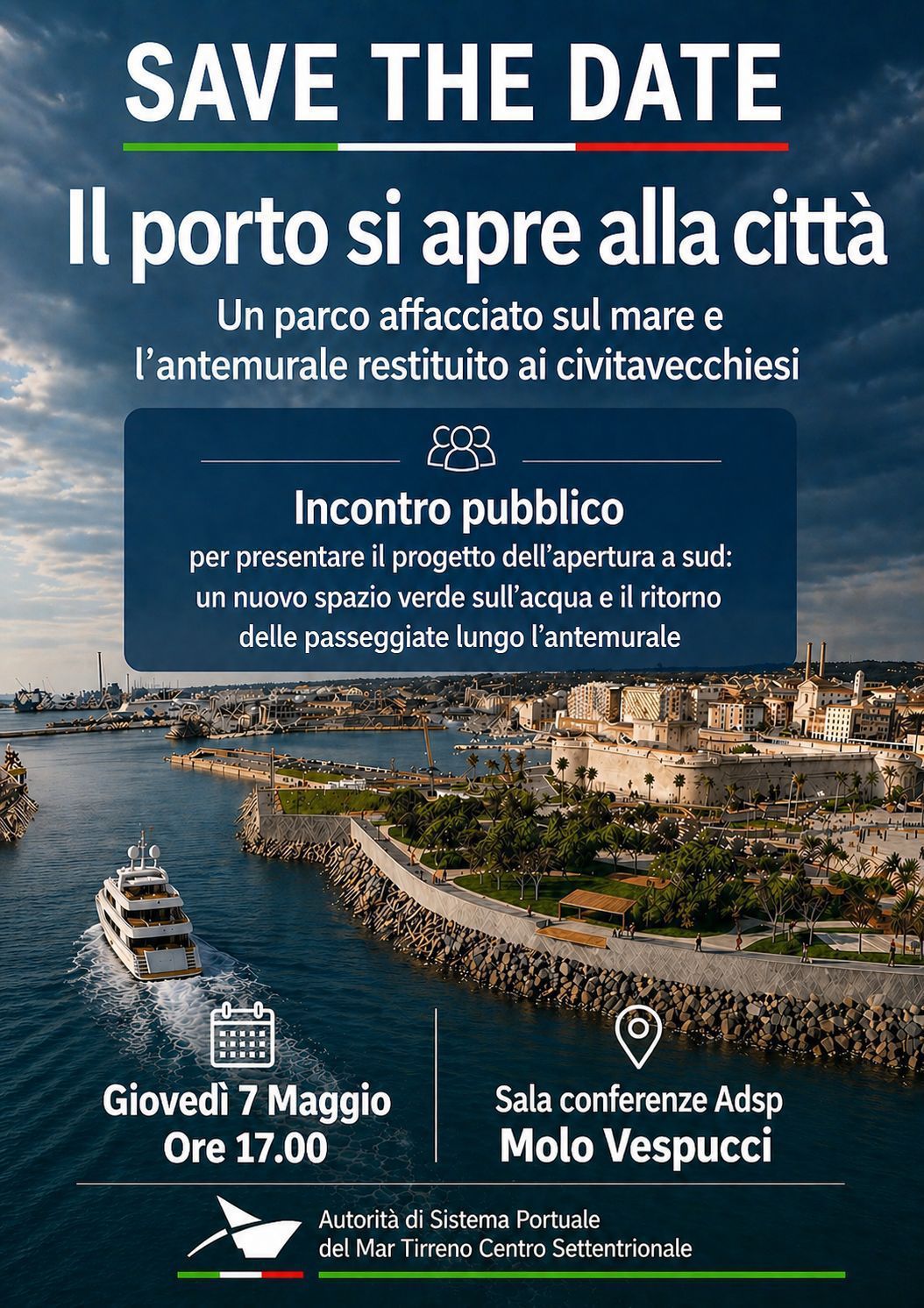 Identità, antemurale e waterfront: l’apertura a sud cambia porto e città, Latrofa invita Civitavecchia
