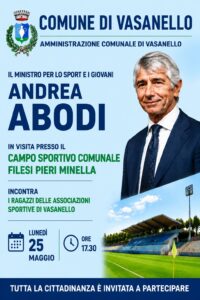 A Vasanello la visita del ministro per lo Sport e i Giovani Andrea Abodi