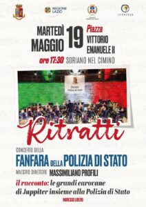 Soriano – Appuntamento musicale con la Fanfara della Polizia di Stato in concerto