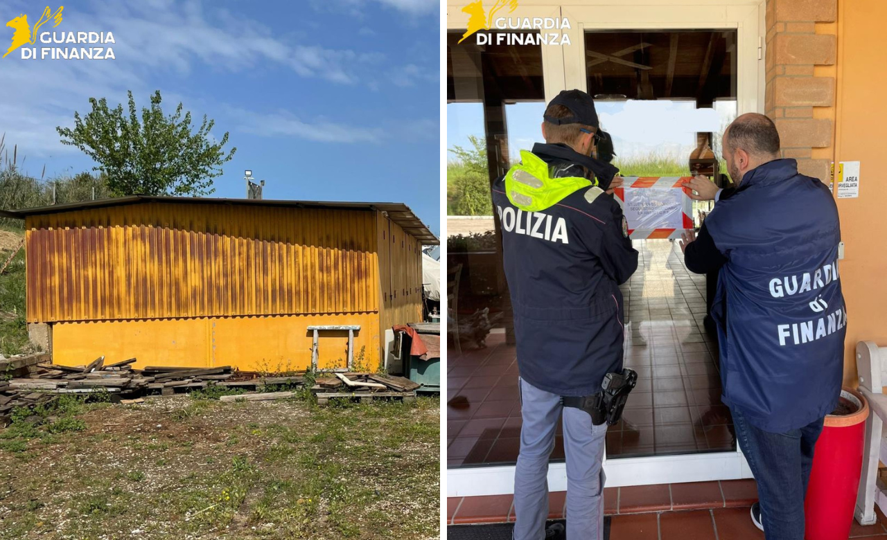 Maxi sequestro sul Tevere a Isola Sacra: sigilli a cantiere navale, ristorante e circolo sul demanio fluviale
